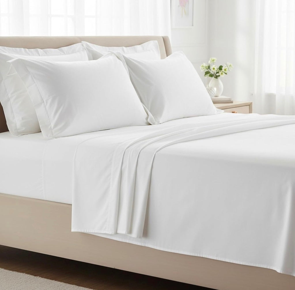 Completo lenzuola matrimoniale in cotone percalle - Rebecca Home