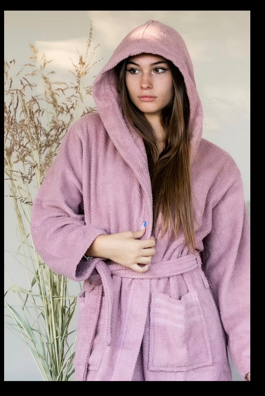 Accappatoio uomo donna spugna chicco di riso unisex art Giulia di Rebecca Home